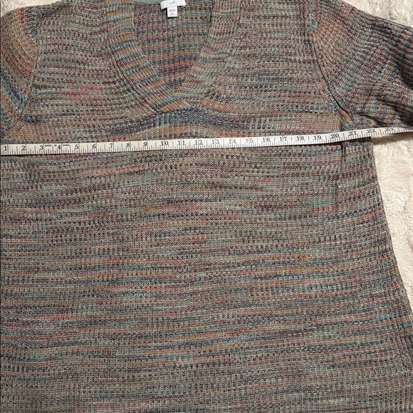 J. Jill Women’s V-Neck Sweater in Multicolor - Picture 5 of 9